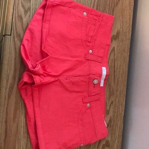 Hot pink Levi Strauss shorts